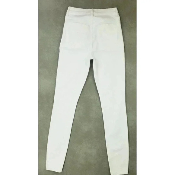 3X1 NYC Size 26X30 Women's White Poppy Skinny Button Fly Denim Jeans USA Made - Picture 1 of 15
